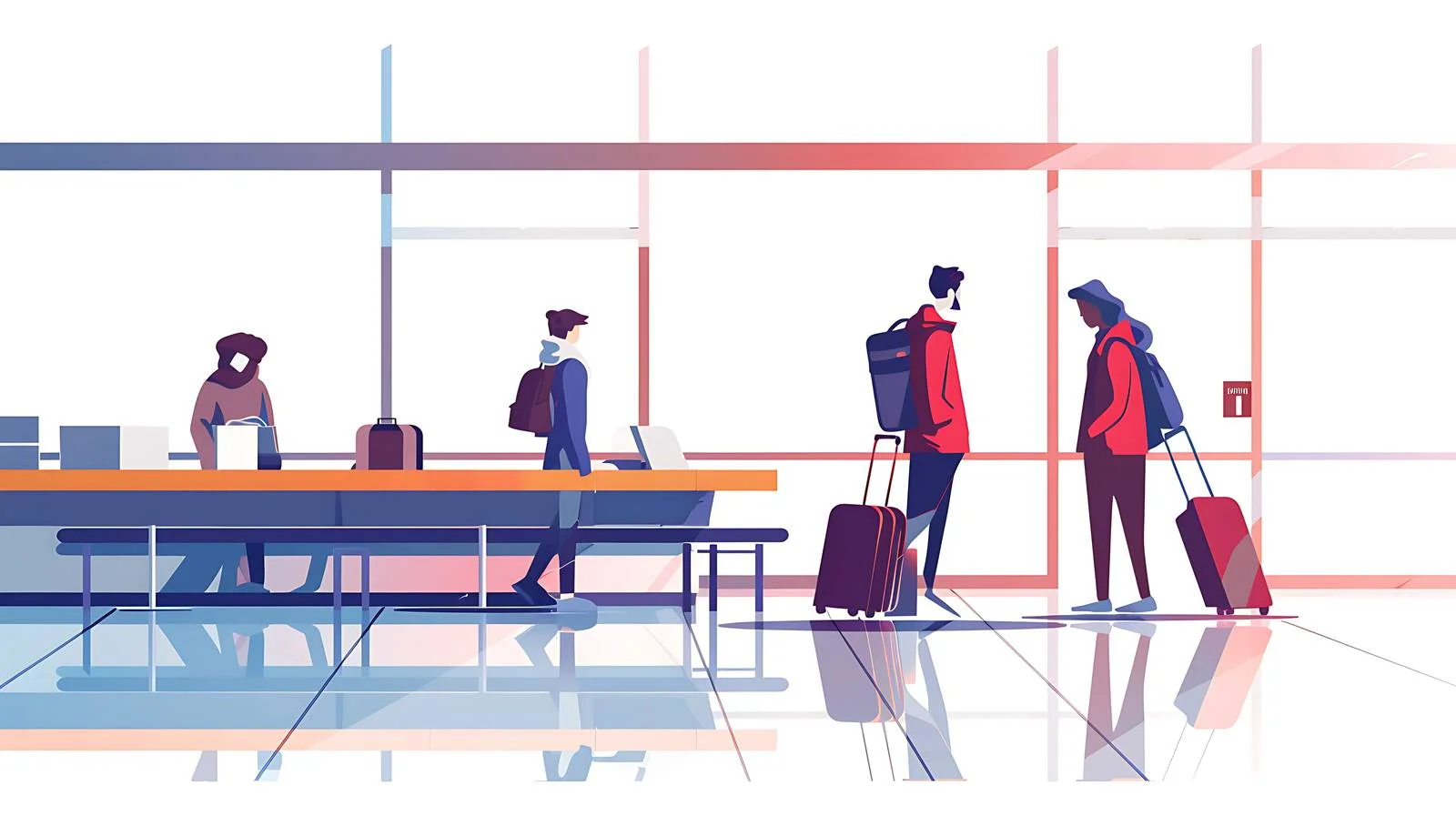 Airport Check-In Queue — free download from Dotvec