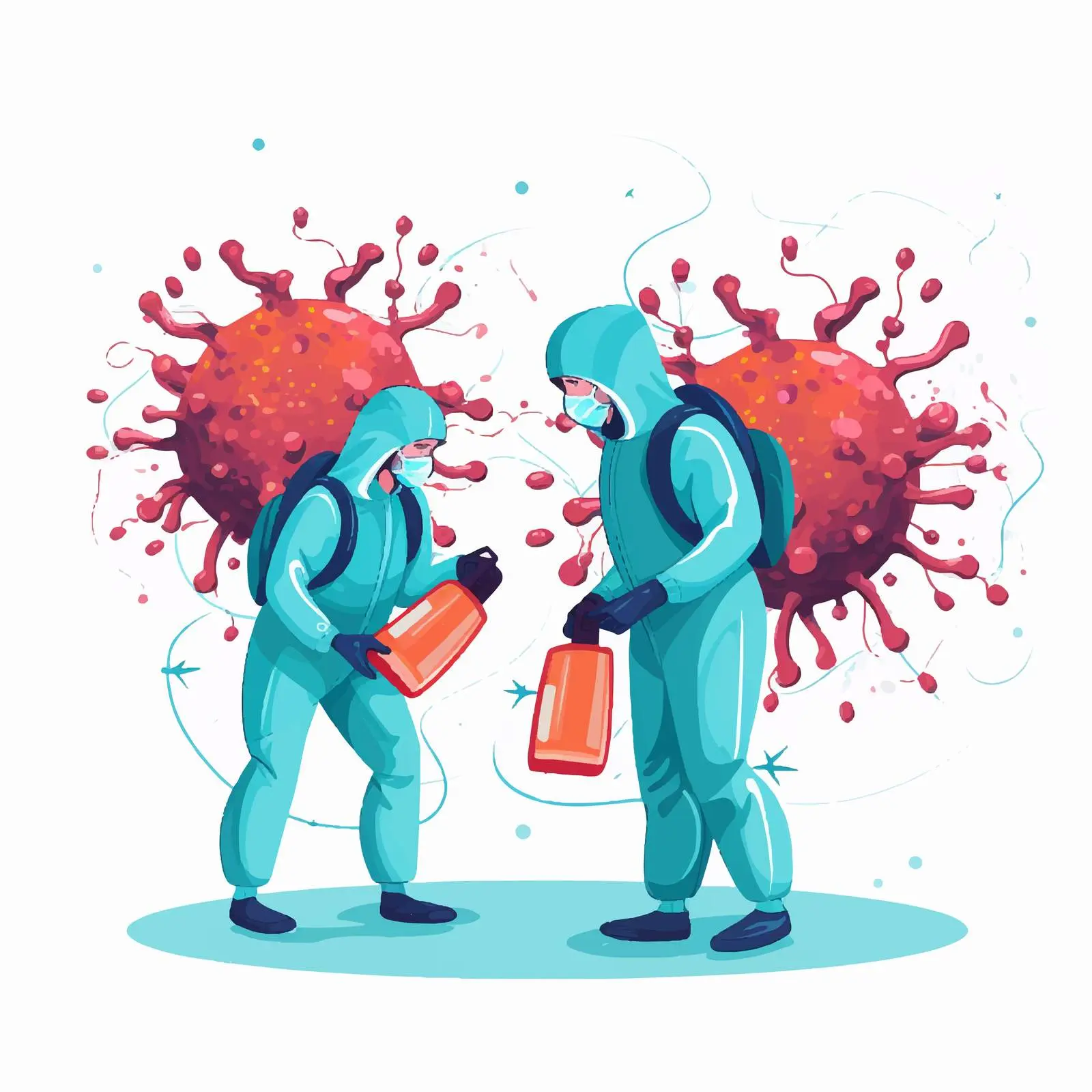 Protective Suits in COVID-19 Virus Prevention – free disease control image from Dotvec