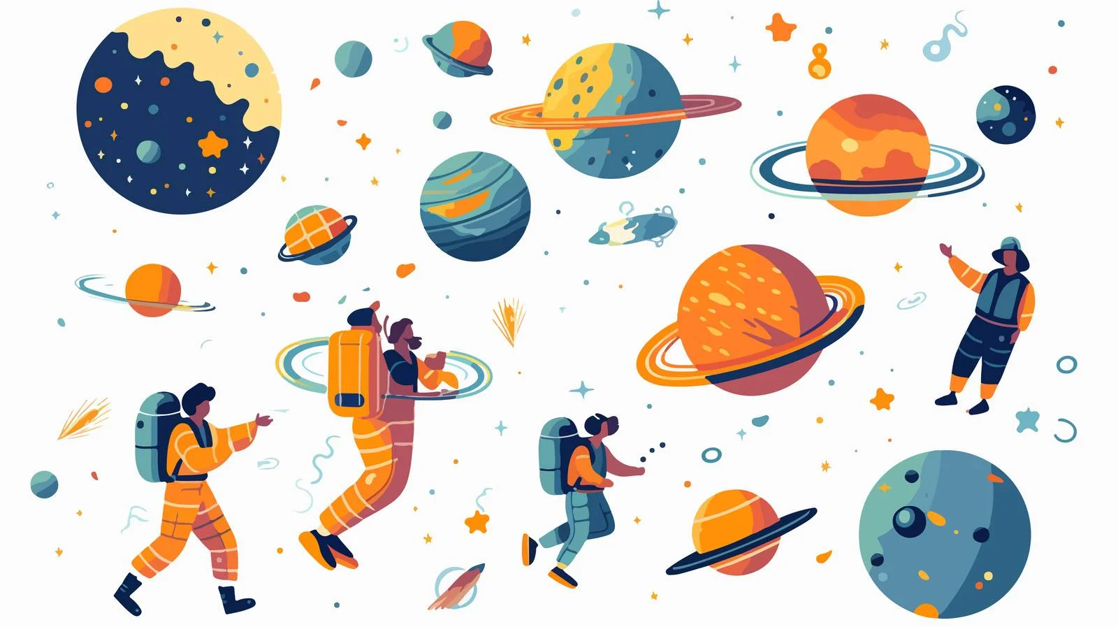 Celestial Journey Vector Art — free download from Dotvec