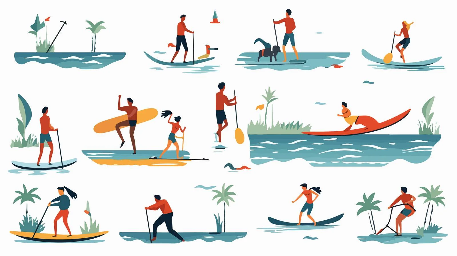 Vibrant Outdoor Summer Activities and Sports — free download from Dotvec