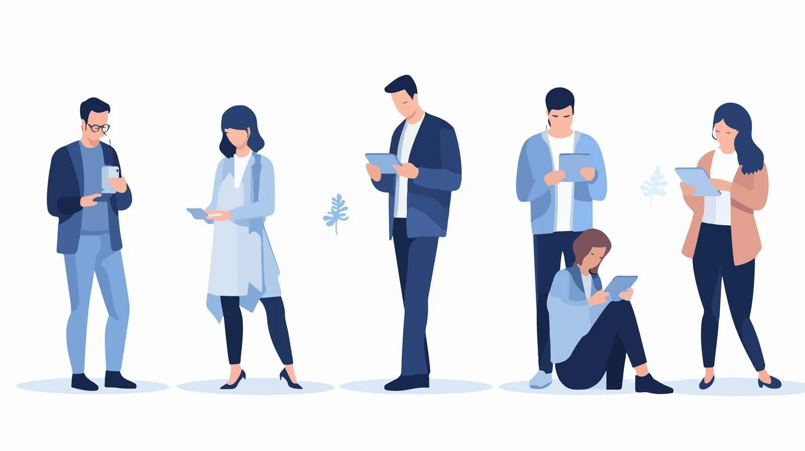 Diverse Individuals with Various Devices Interaction — free download from Dotvec