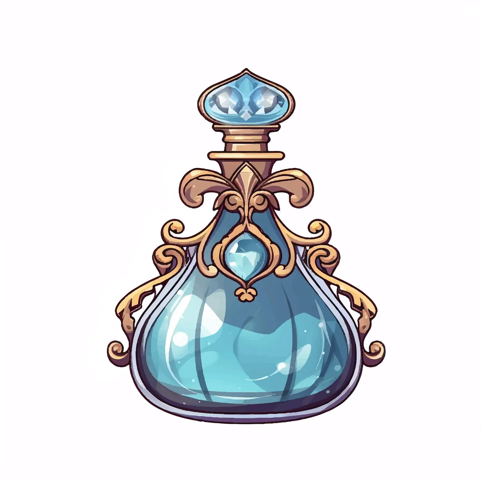 Hand-Drawn Perfume Bottle Vector Design – free perfume image from Dotvec