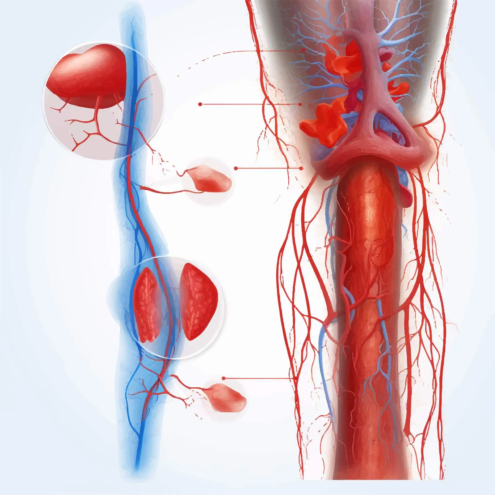 Peripheral Arterial Disease Diagram Illustration — free download from Dotvec