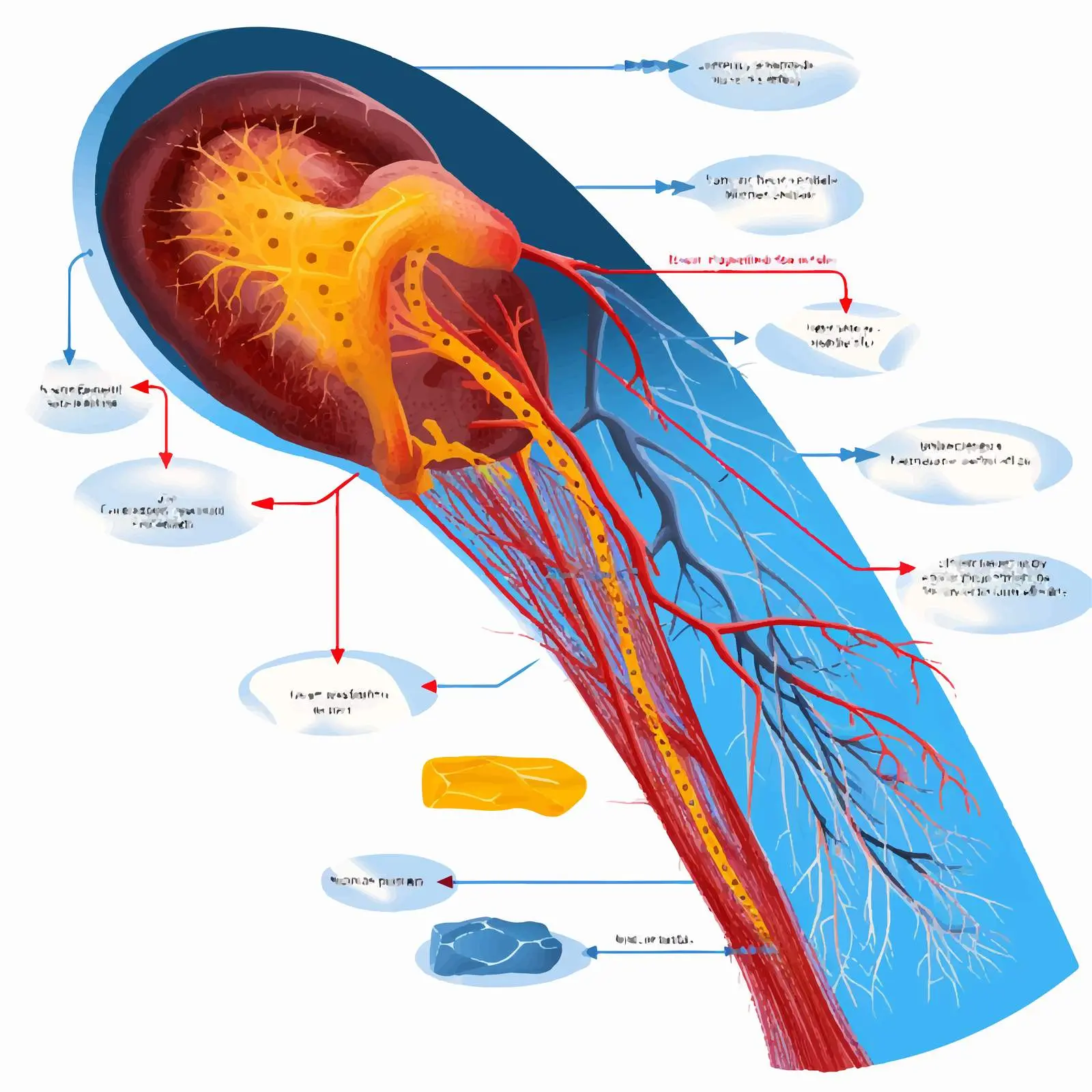 Peripheral Arterial Disease Infographic Illustration – free medical training image from Dotvec