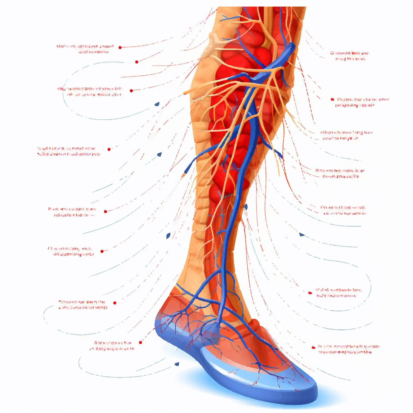 Peripheral Arterial Disease Diagram Illustration – free blood image from Dotvec