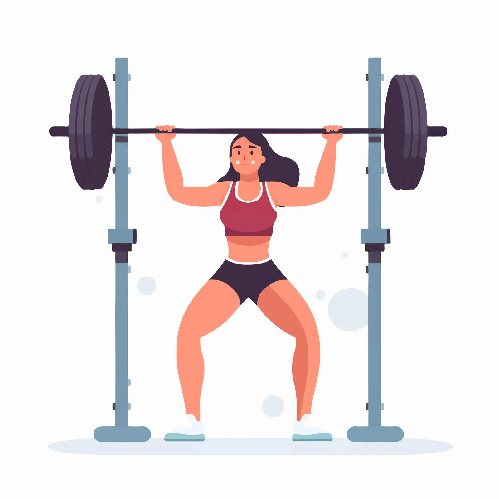 Person Performing Smith Machine Squat with Weights — free download from Dotvec