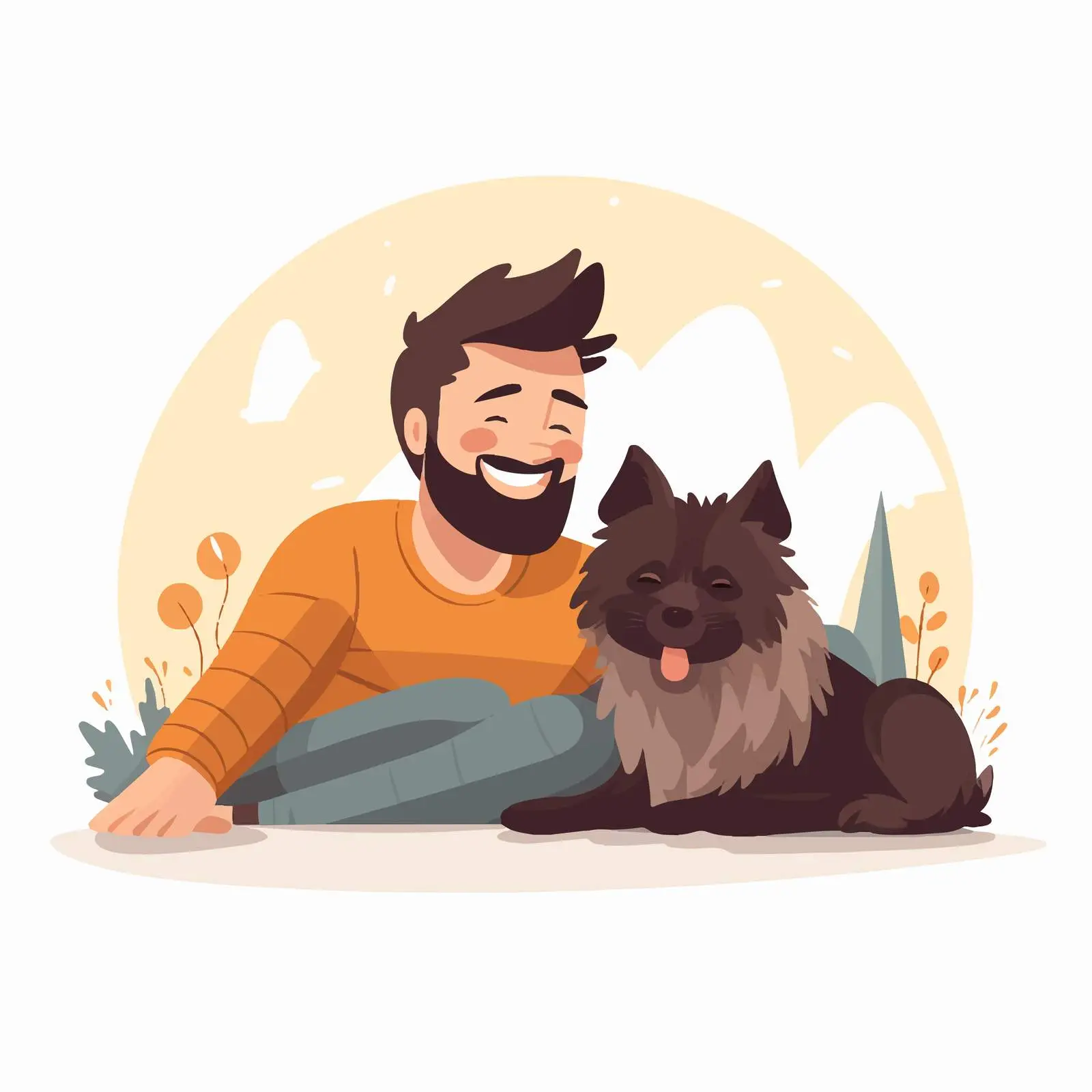 Relaxing Moments with a Cute Dog — free download from Dotvec