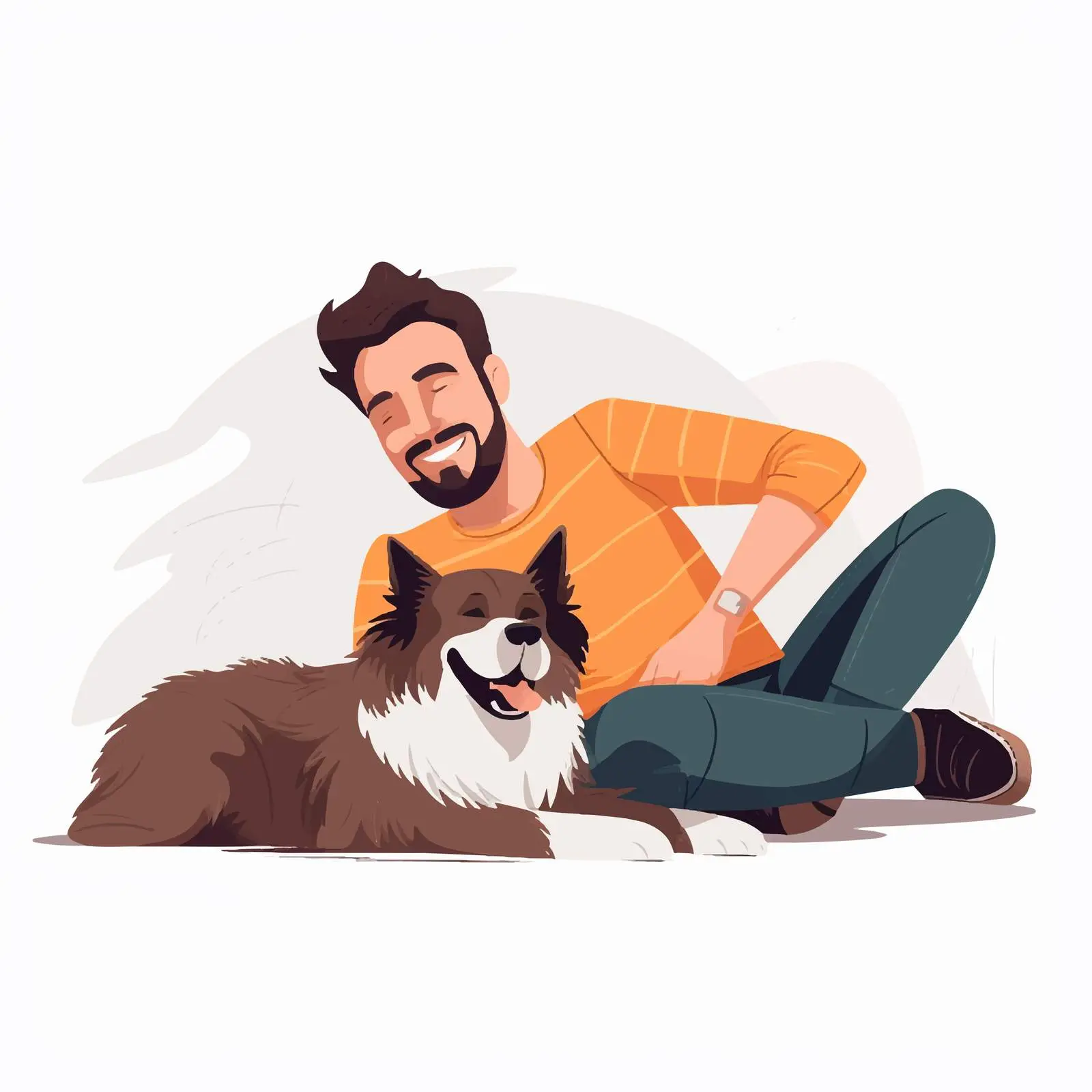 Relaxing with a Cute Dog – free sharing moments image from Dotvec