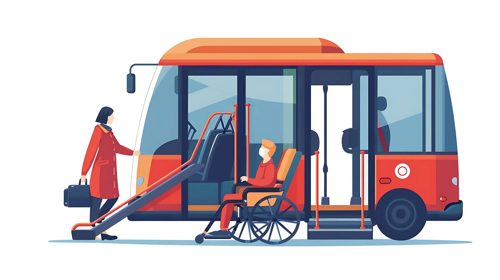 Disability Access Public Transport Exit — free download from Dotvec