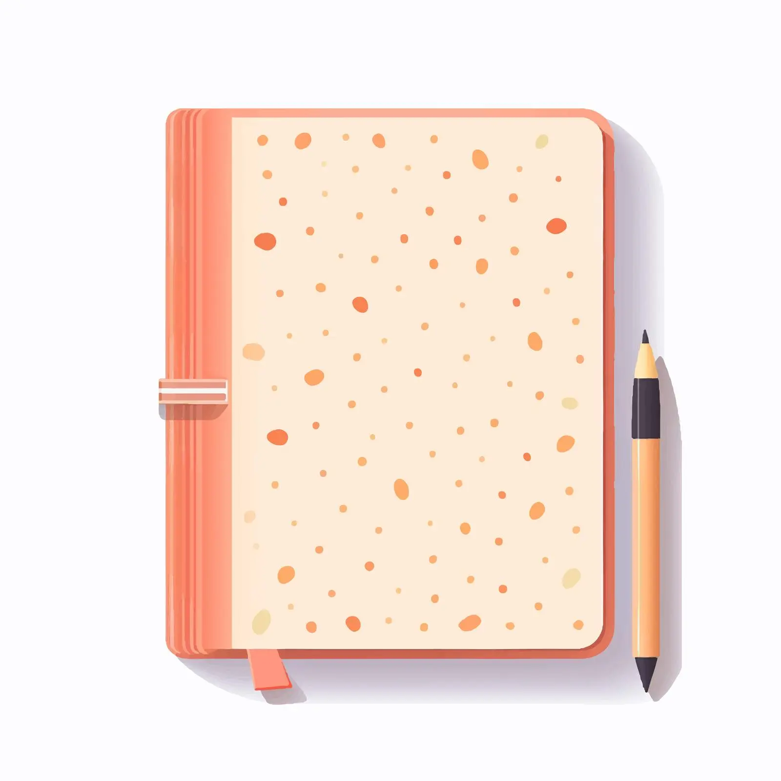 Personal Diary Journal Notebook with Bookmark — free download from Dotvec