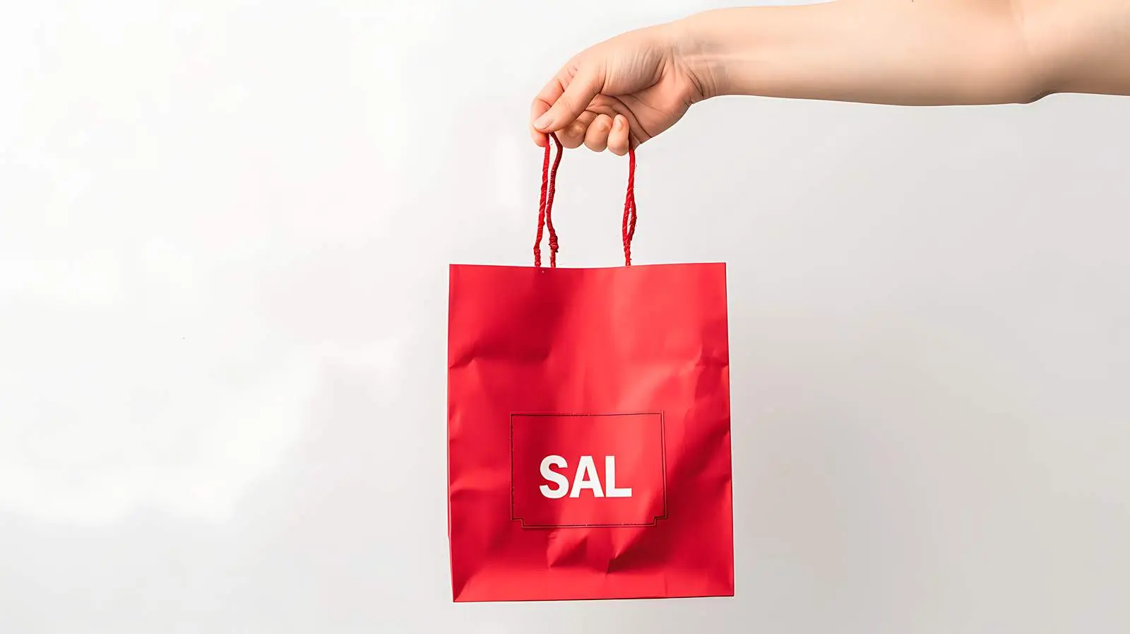 Person Holding Red Craft Shopping Bag – free sale image from Dotvec