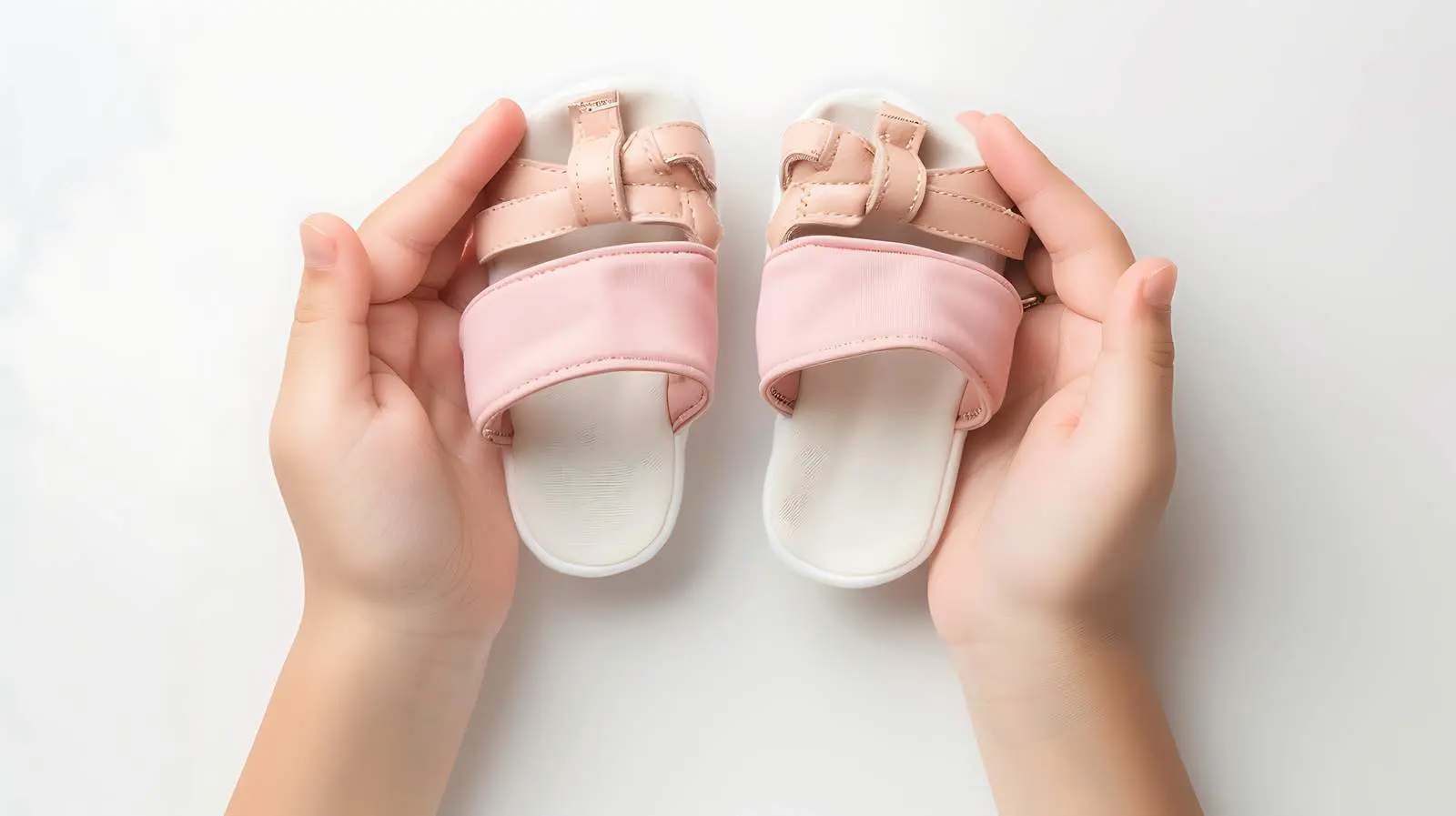 Baby Sandals Held in Loving Hands – free bond image from Dotvec