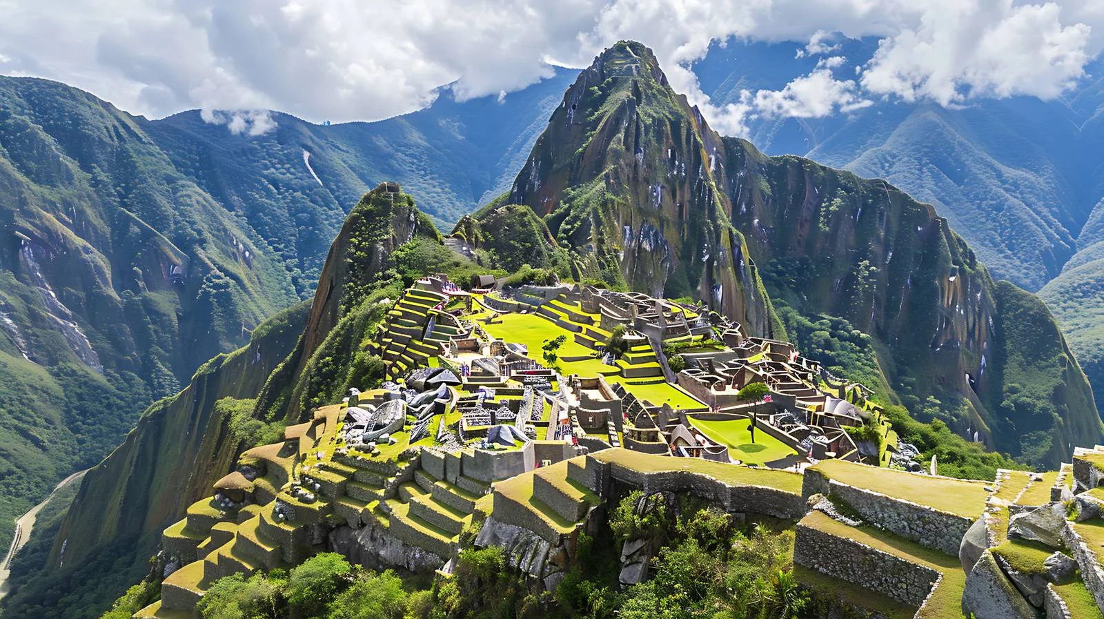 Machu Picchu and Andes Mountain Landscape — free download from Dotvec