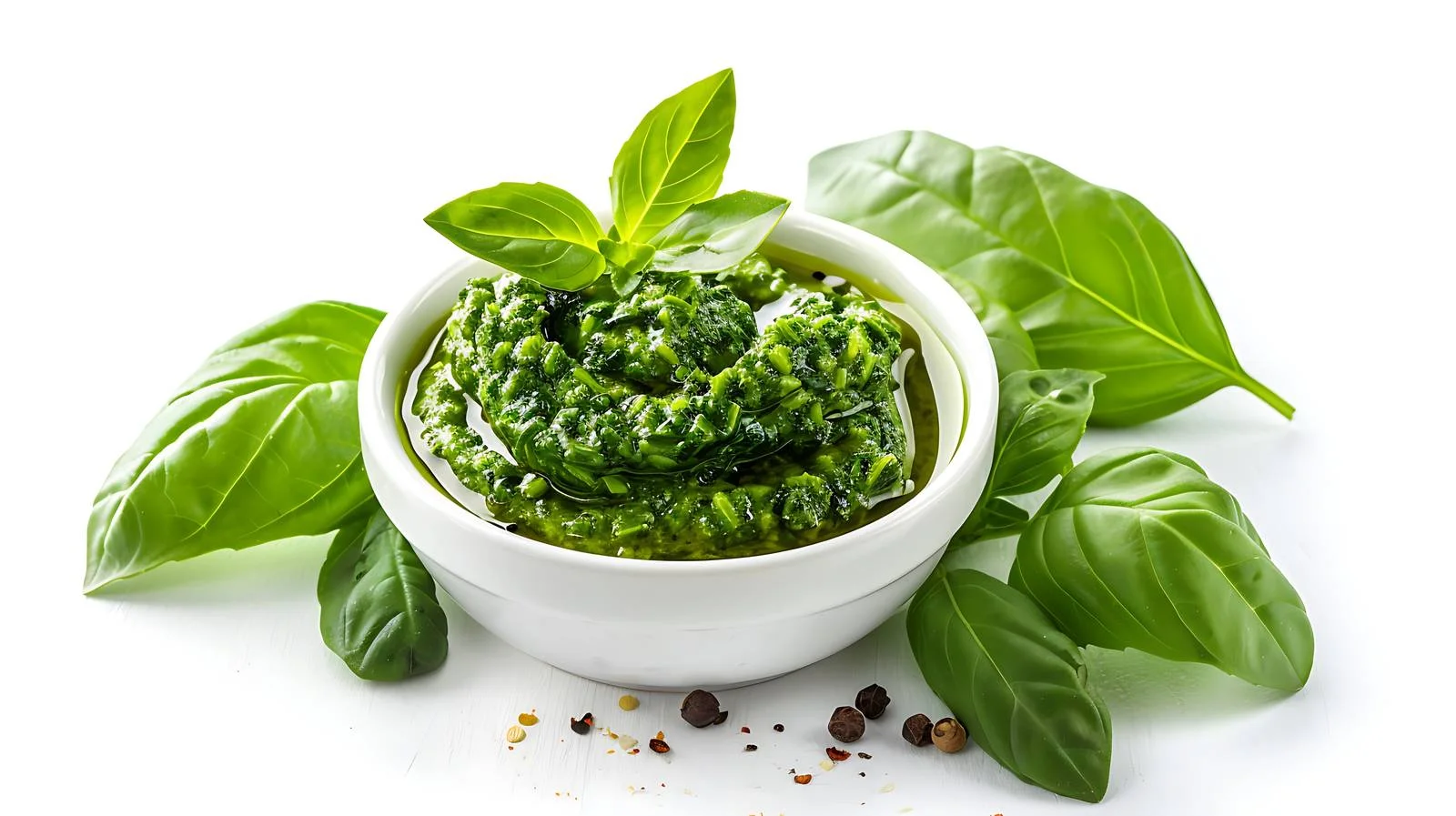 Fresh Pesto on White Background — free download from Dotvec
