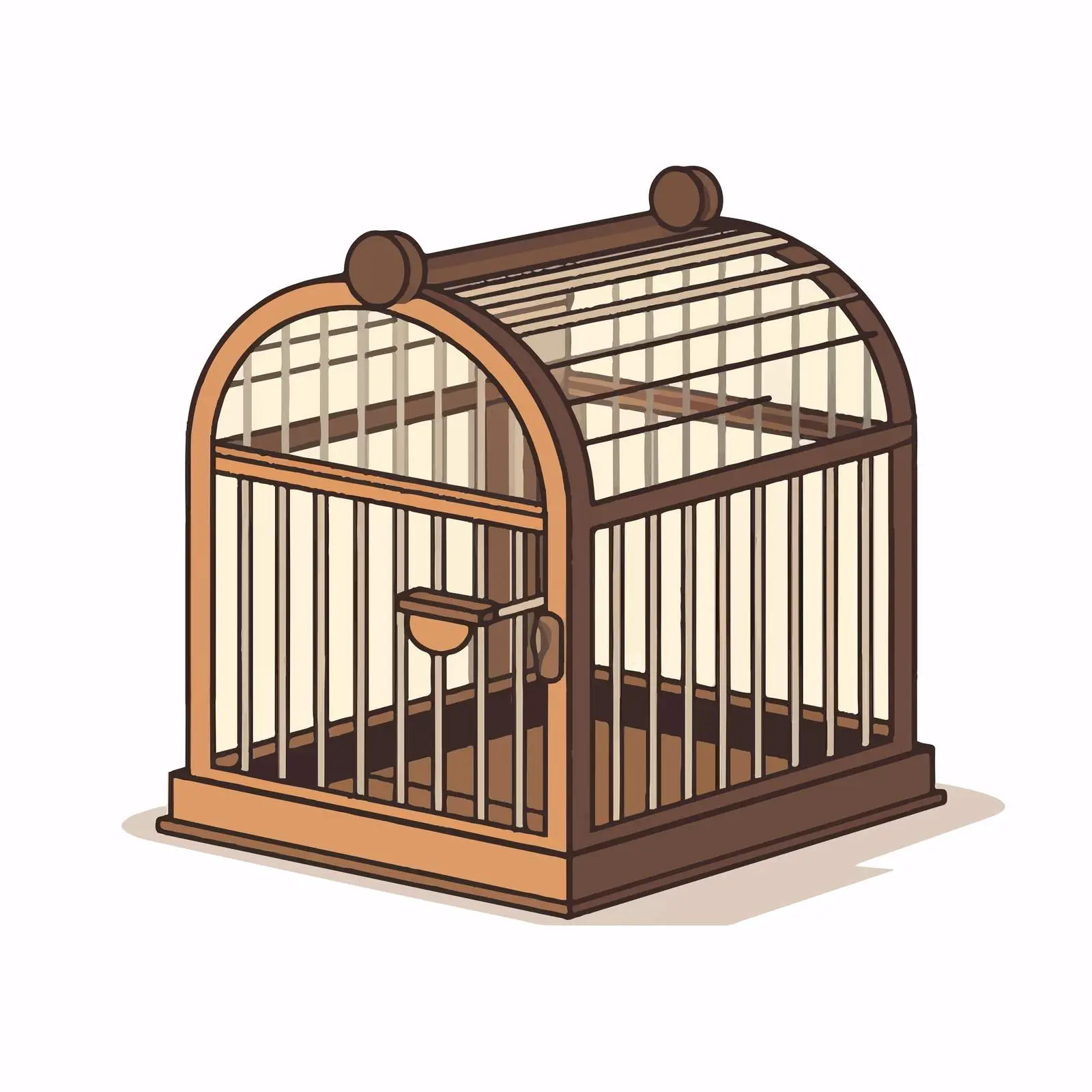 Top View Pet Cage Vector Illustration — free download from Dotvec