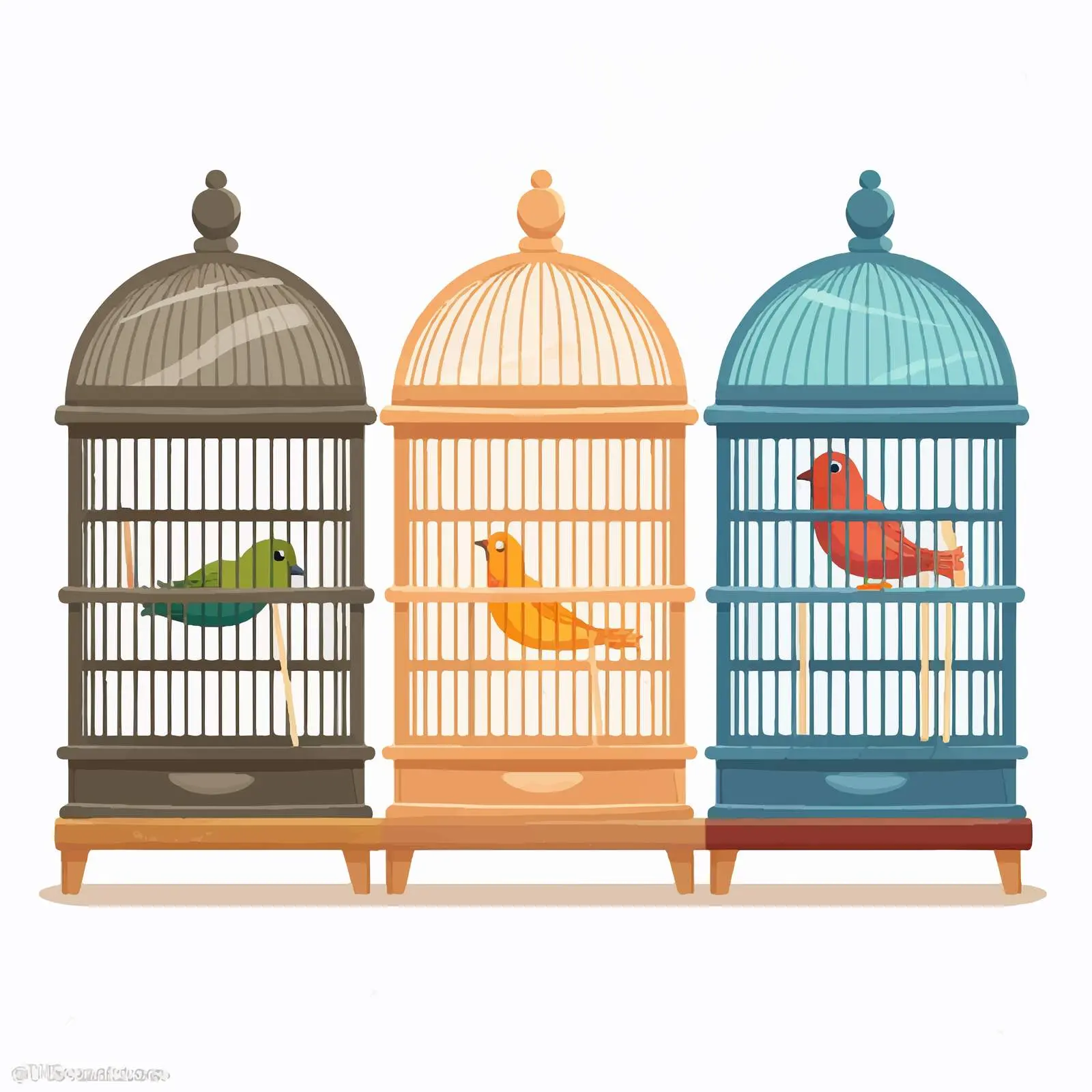Vector Pet Cage Illustration on White Background — free download from Dotvec