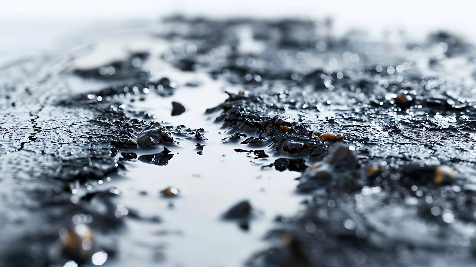 Abstract Petroleum Fuel Spill on Asphalt — free download from Dotvec