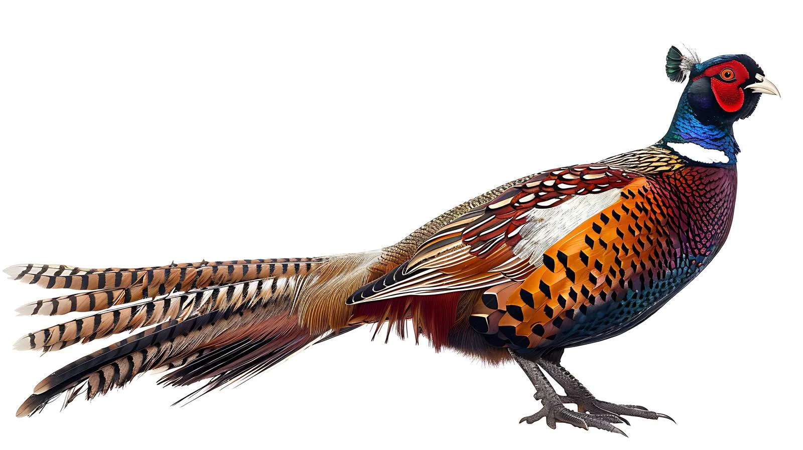 Elegant Pheasant on White Background — free download from Dotvec