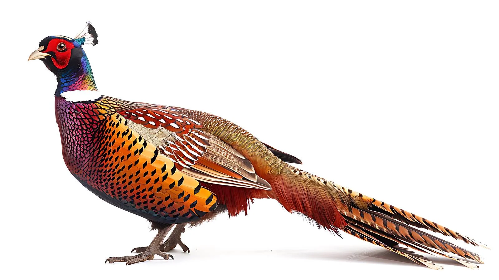 Graceful Pheasant on White Background — free download from Dotvec