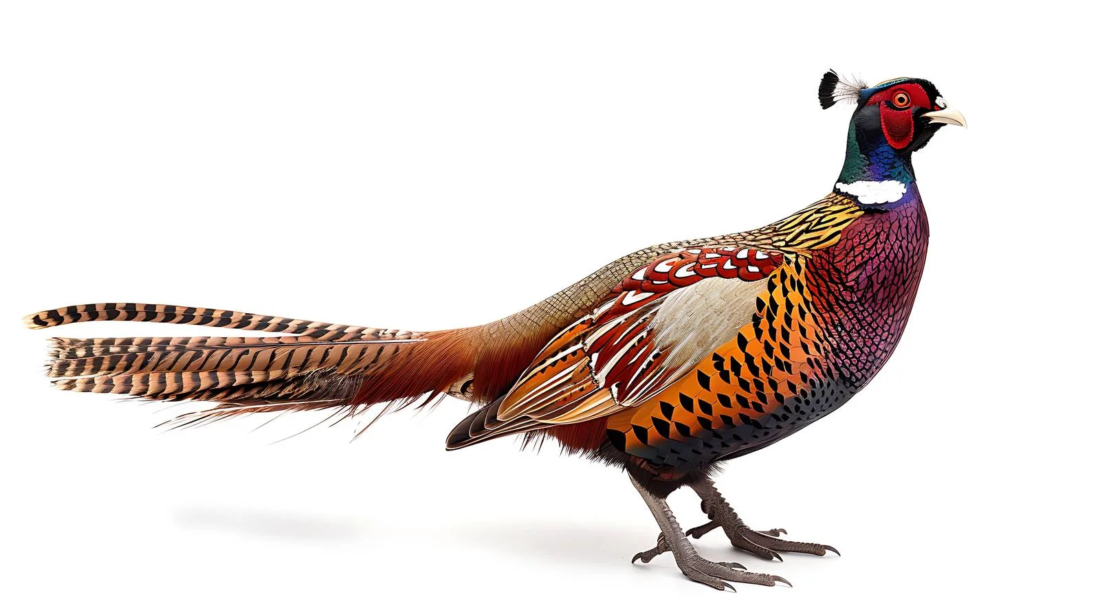 Elegant Pheasant on White Background — free download from Dotvec