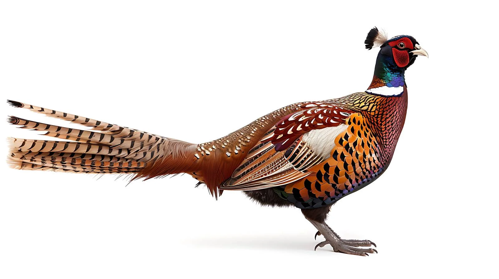 Majestic Pheasant on White Background — free download from Dotvec