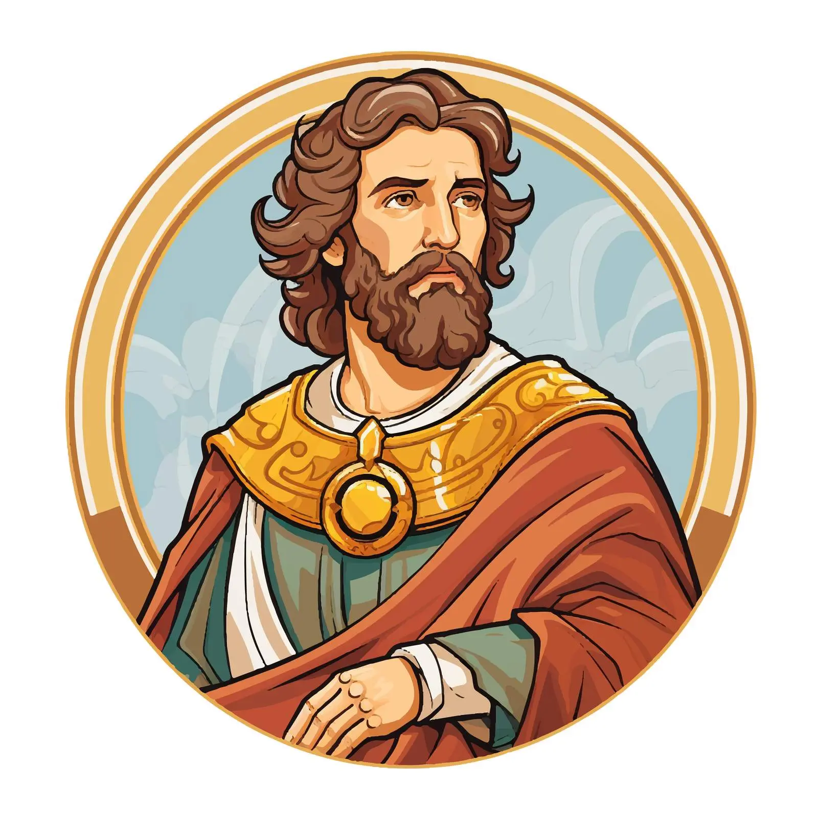 Philip the Apostle Byzantine Style Illustration – free illustration techniques image from Dotvec