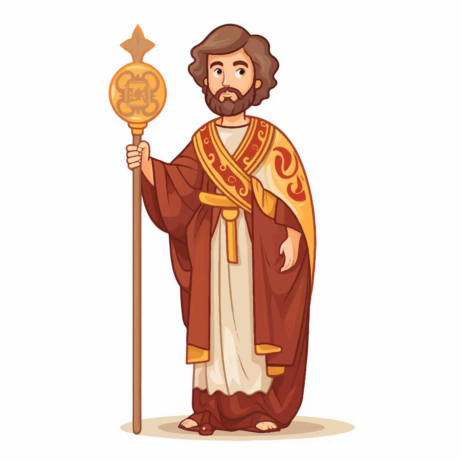 Byzantine Style Cartoon of Philip the Apostle — free download from Dotvec