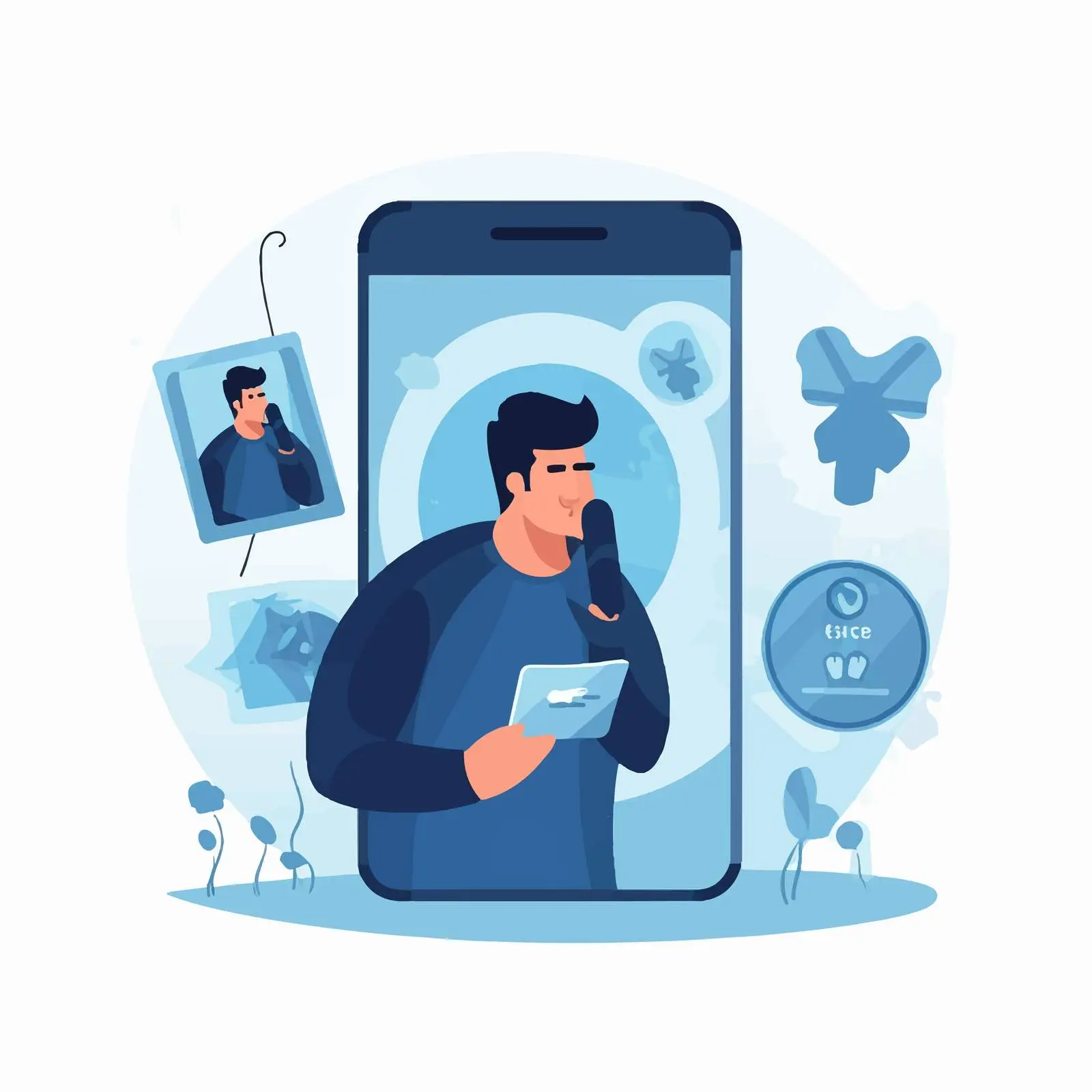Catching Scammers: Phone Fraud Awareness Concept – free scam image from Dotvec