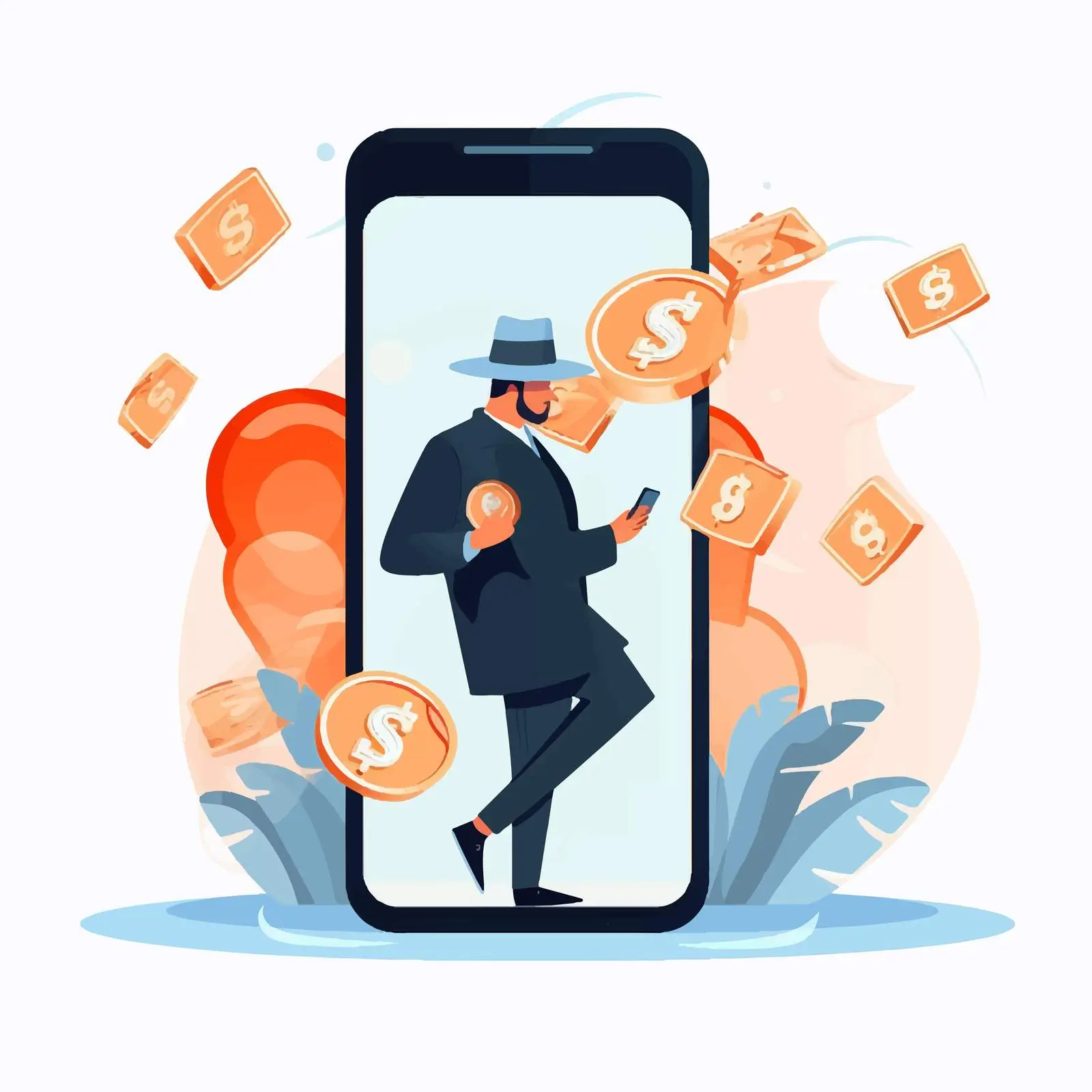 Catching Scammers: Phone Scam Fraud Concept – free scam image from Dotvec