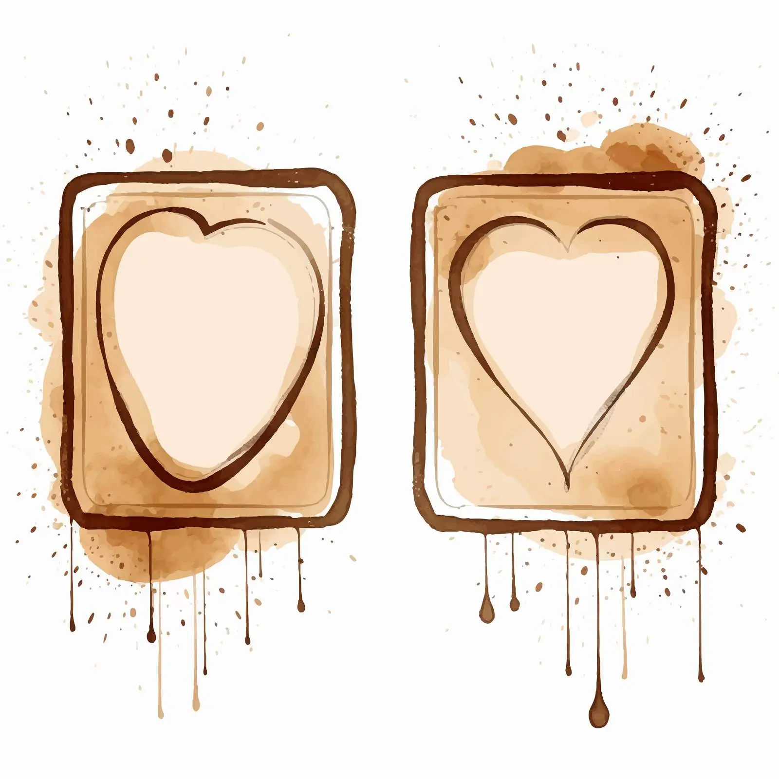 Coffee Stains Photo Frames Vector Illustration — free download from Dotvec