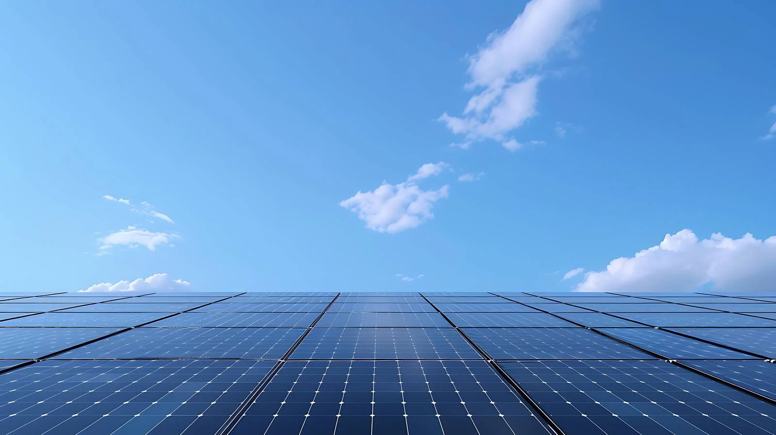 Solar Panels Under Blue Sky — free download from Dotvec