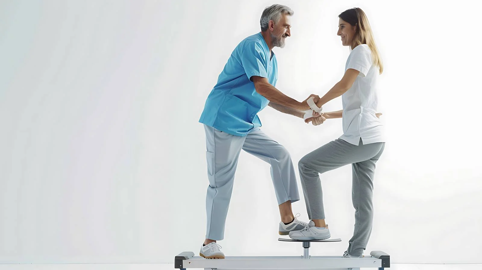 Patient Rehabilitation Session with Physiotherapist — free download from Dotvec