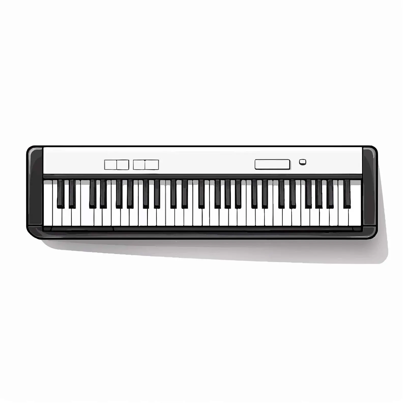 Pianica Vector Illustration on White Background – free sound image from Dotvec