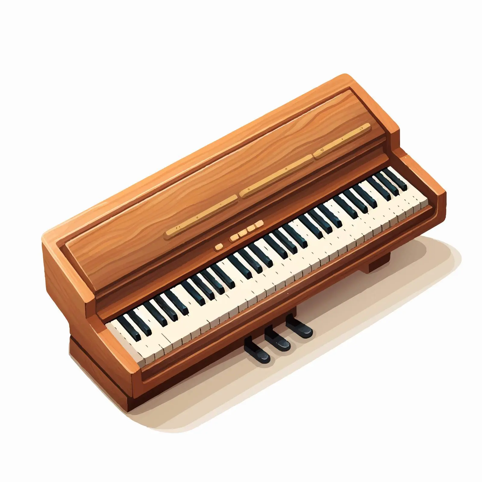 Pianica Vector Illustration on White Background – free sound image from Dotvec