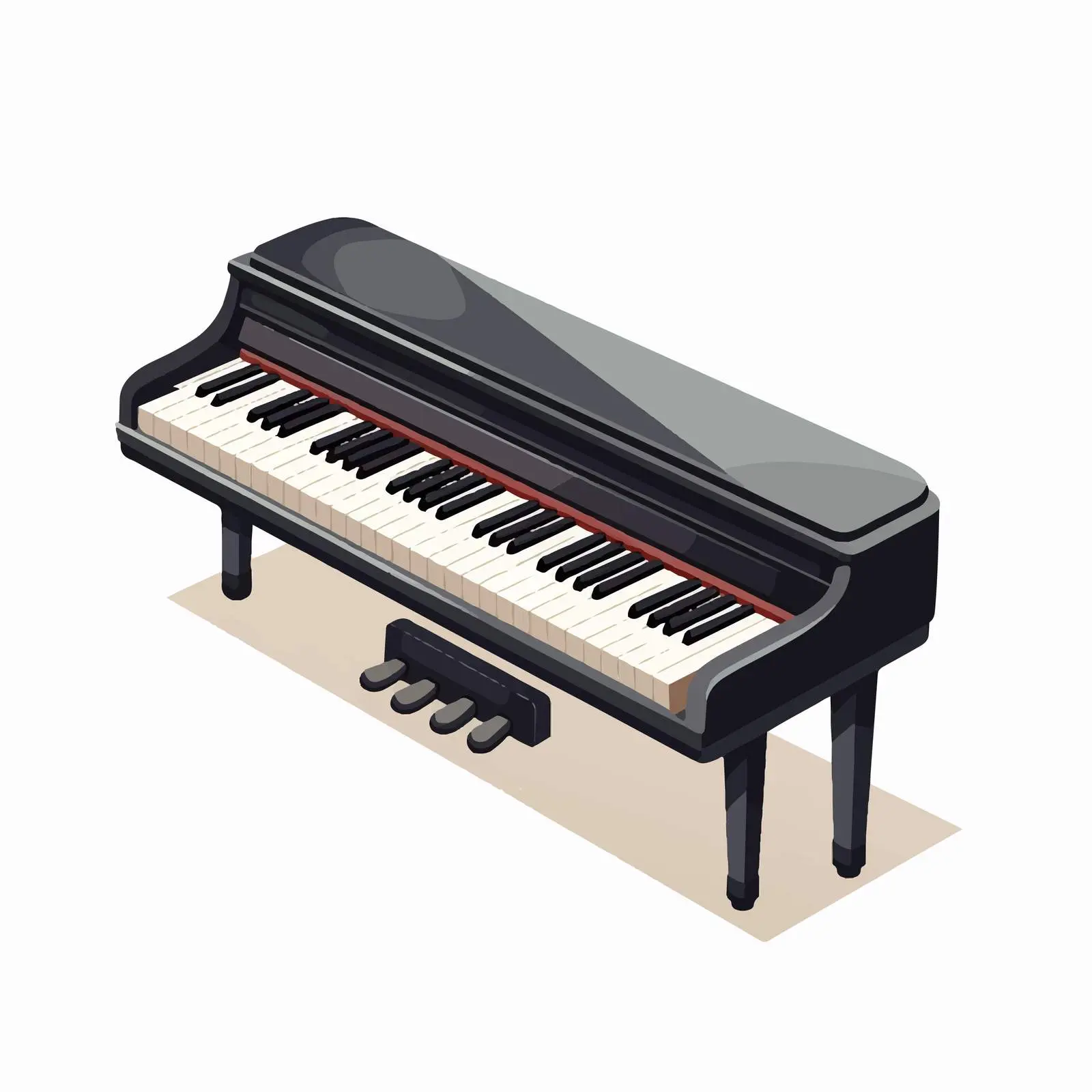 Pianica Vector Illustration on White Background – free sound image from Dotvec