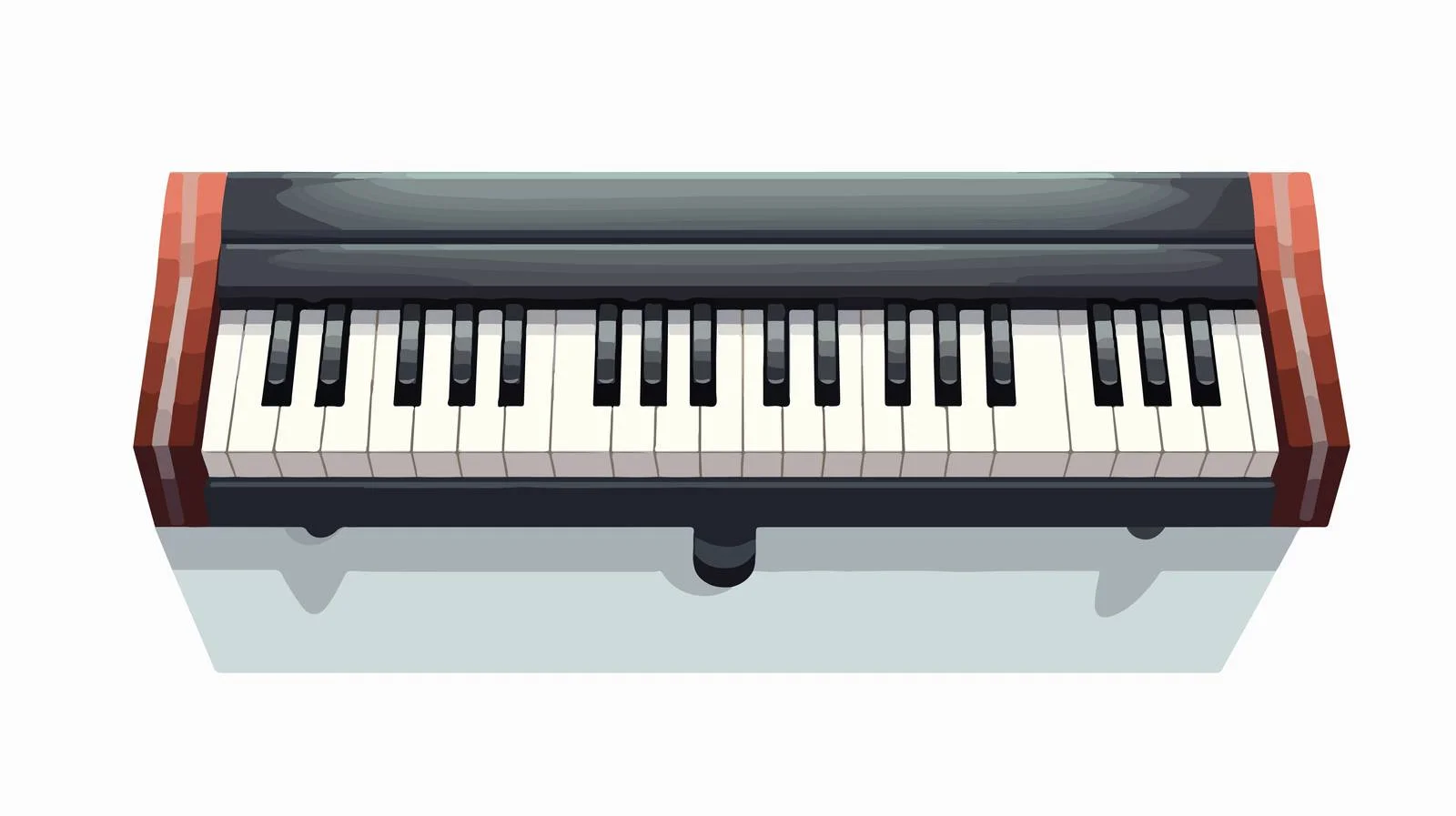 Premium Cartoon Piano Key — free download from Dotvec