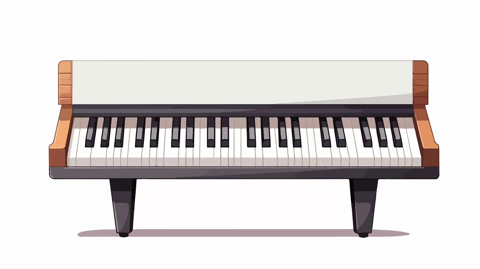 Exquisite Cartoon Piano Key Illustration — free download from Dotvec