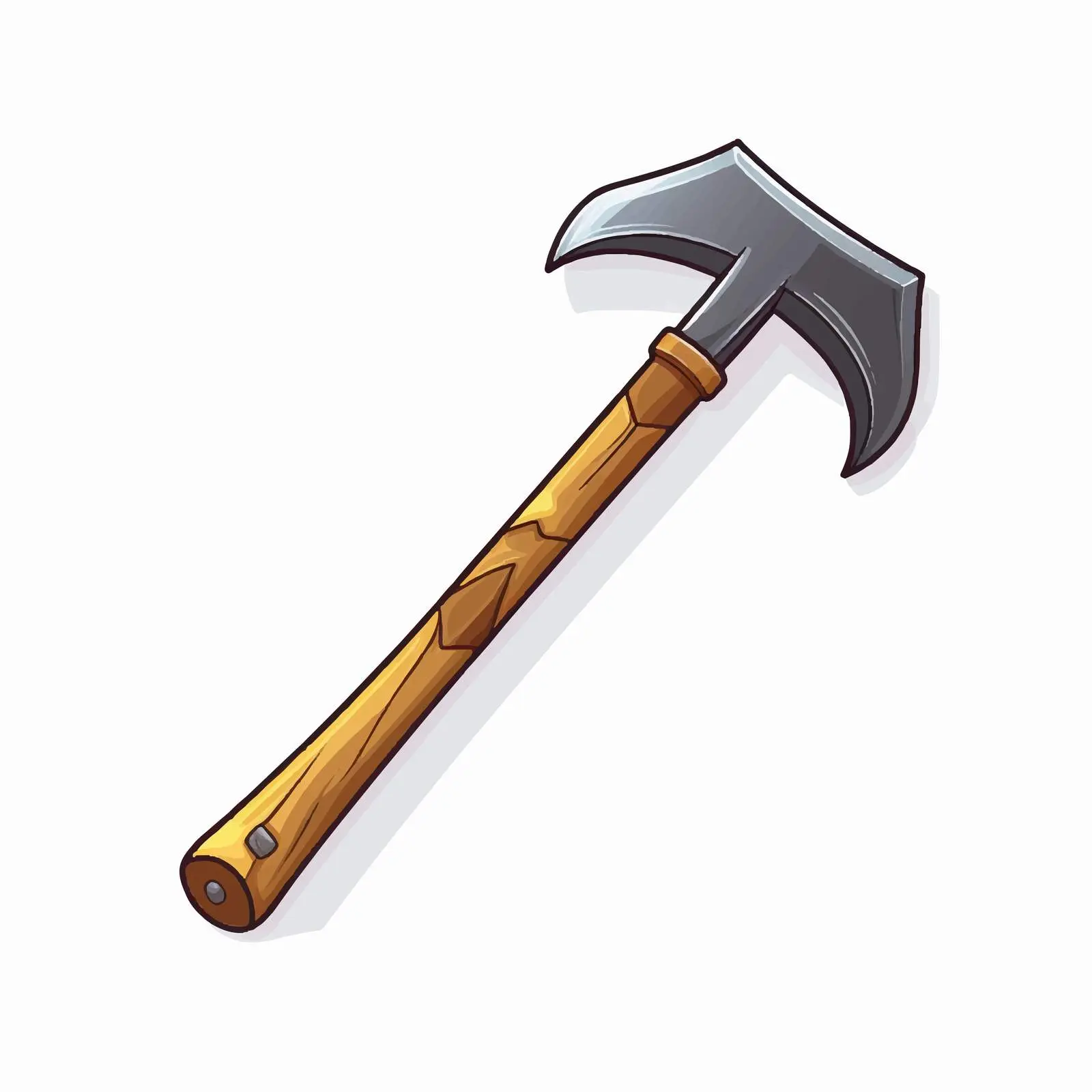 Pickaxe Outline Vector Illustration on White Background — free download from Dotvec
