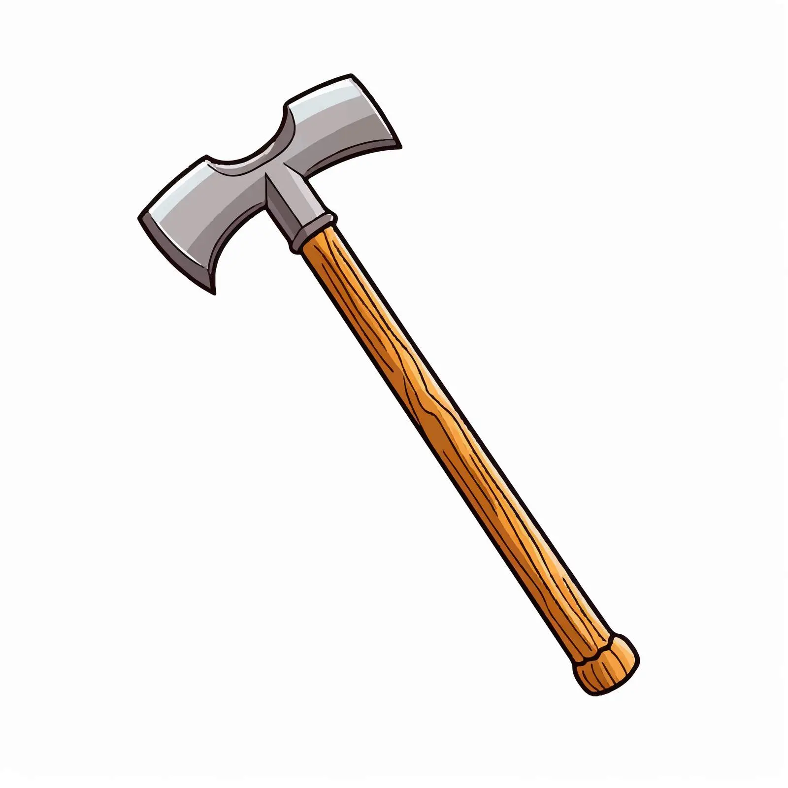 Pickaxe Outline Vector Illustration on White Background — free download from Dotvec