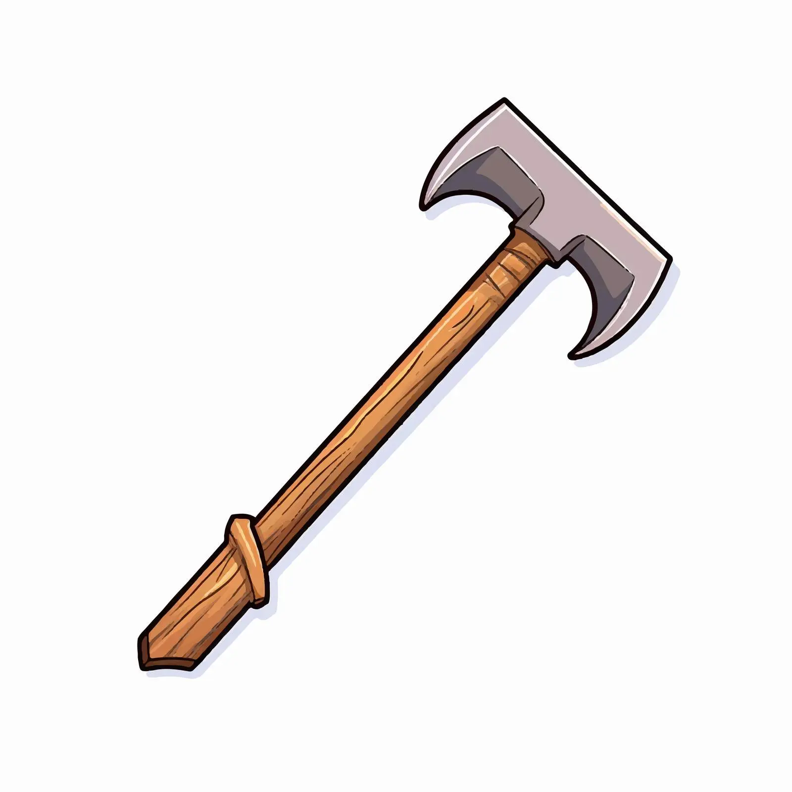 Pickaxe Outline Vector Illustration on White Background – free excavation image from Dotvec
