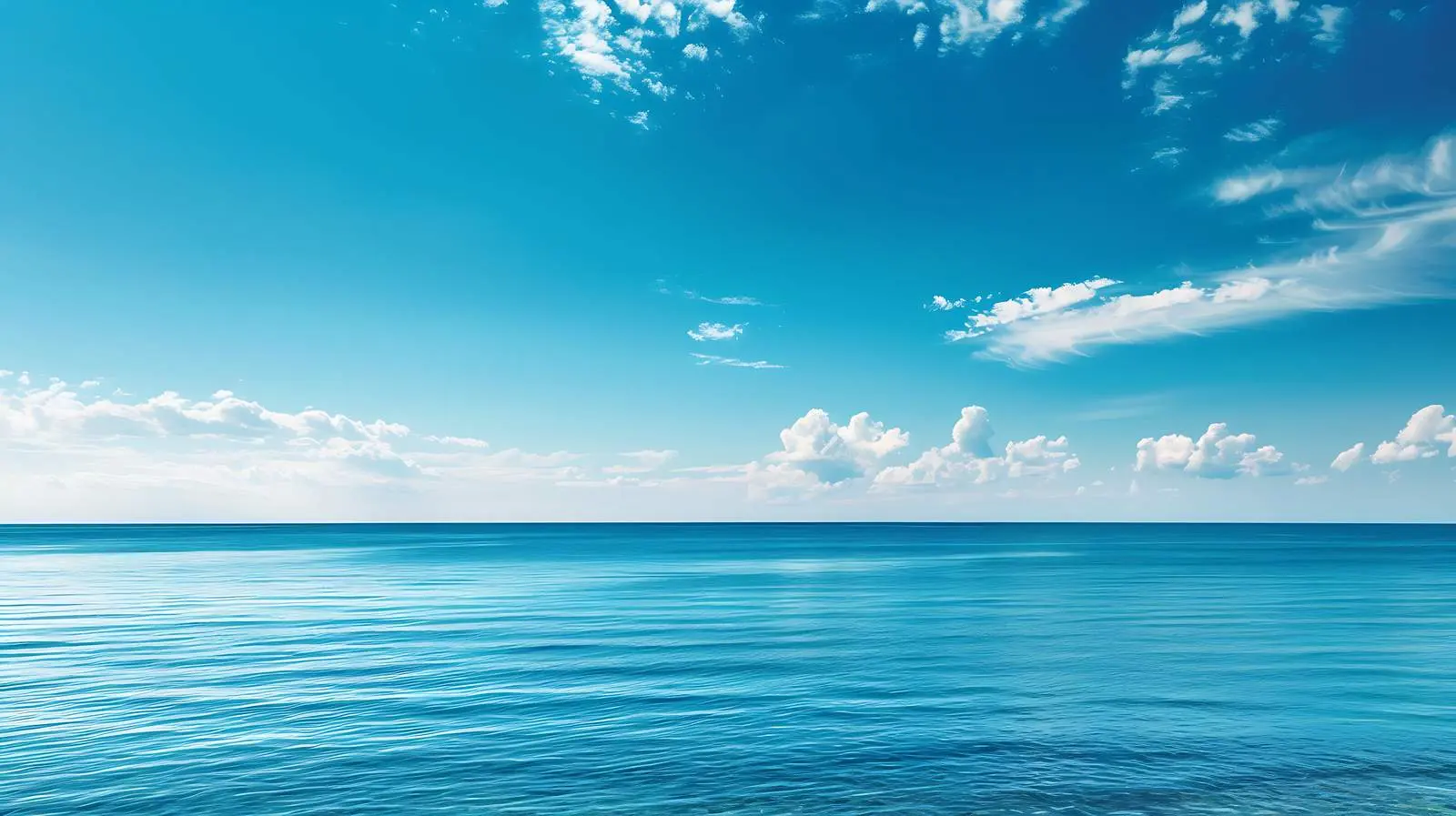 Calm Blue Sea and Sky View — free download from Dotvec