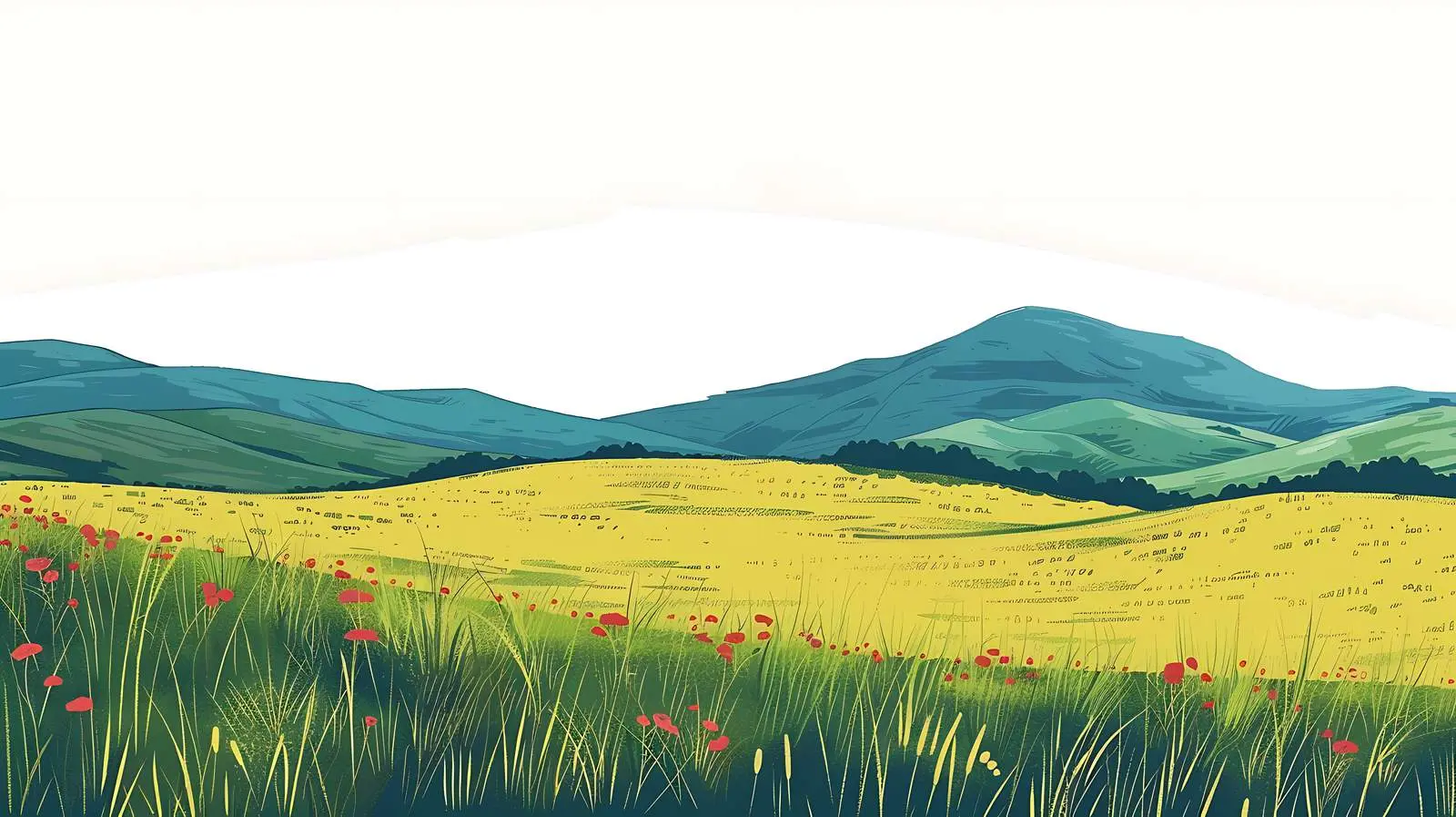 Scenic View of Summer Mountain Field — free download from Dotvec