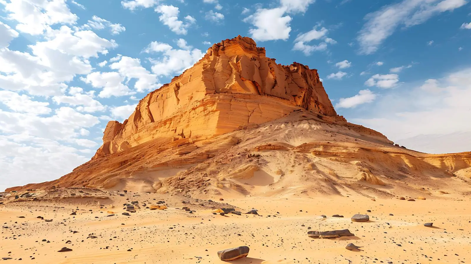 Scenic Sandstone Mountain in Desert Landscape – free viewpoint image from Dotvec
