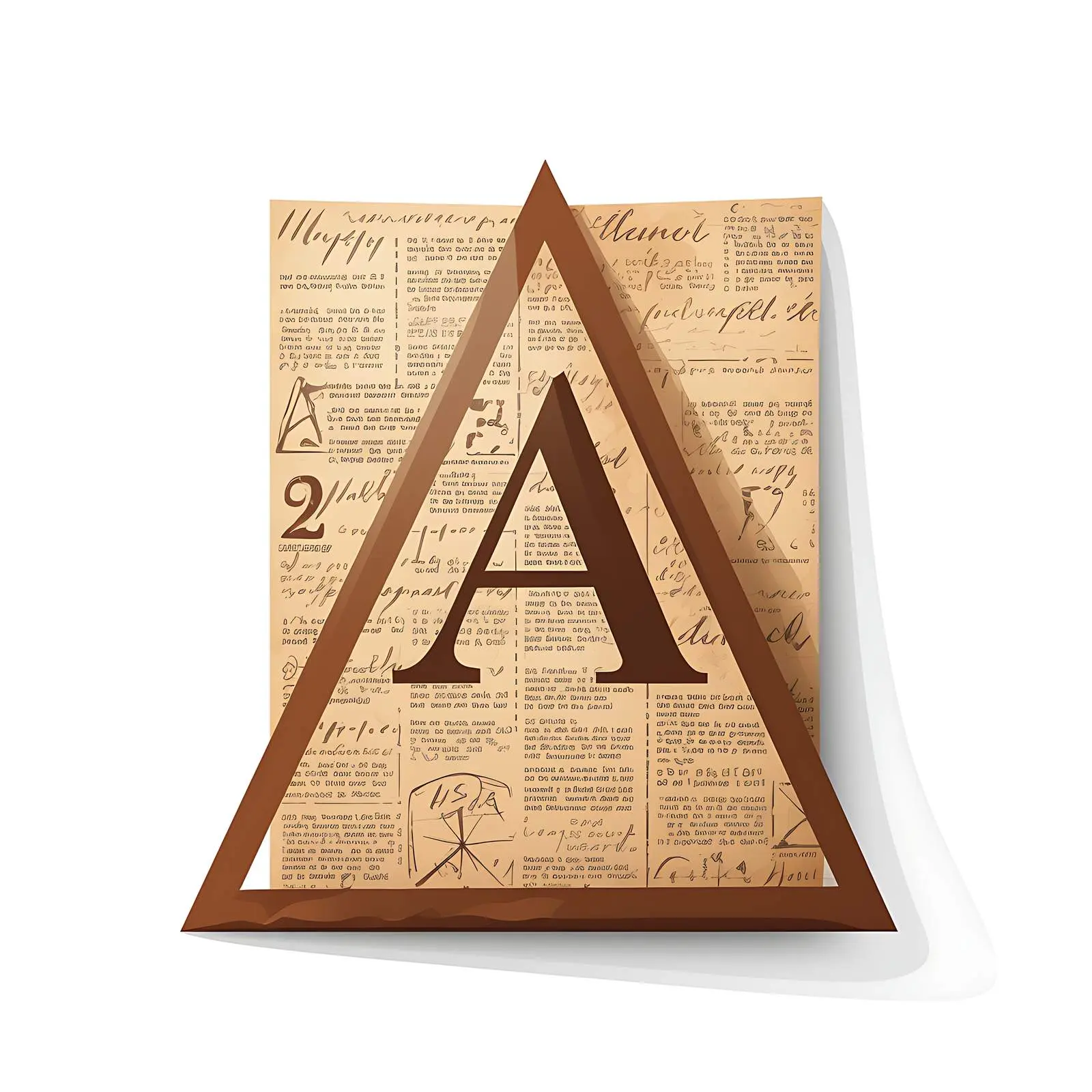 Textured Paper with Newspaper Pattern and Shapes — free download from Dotvec