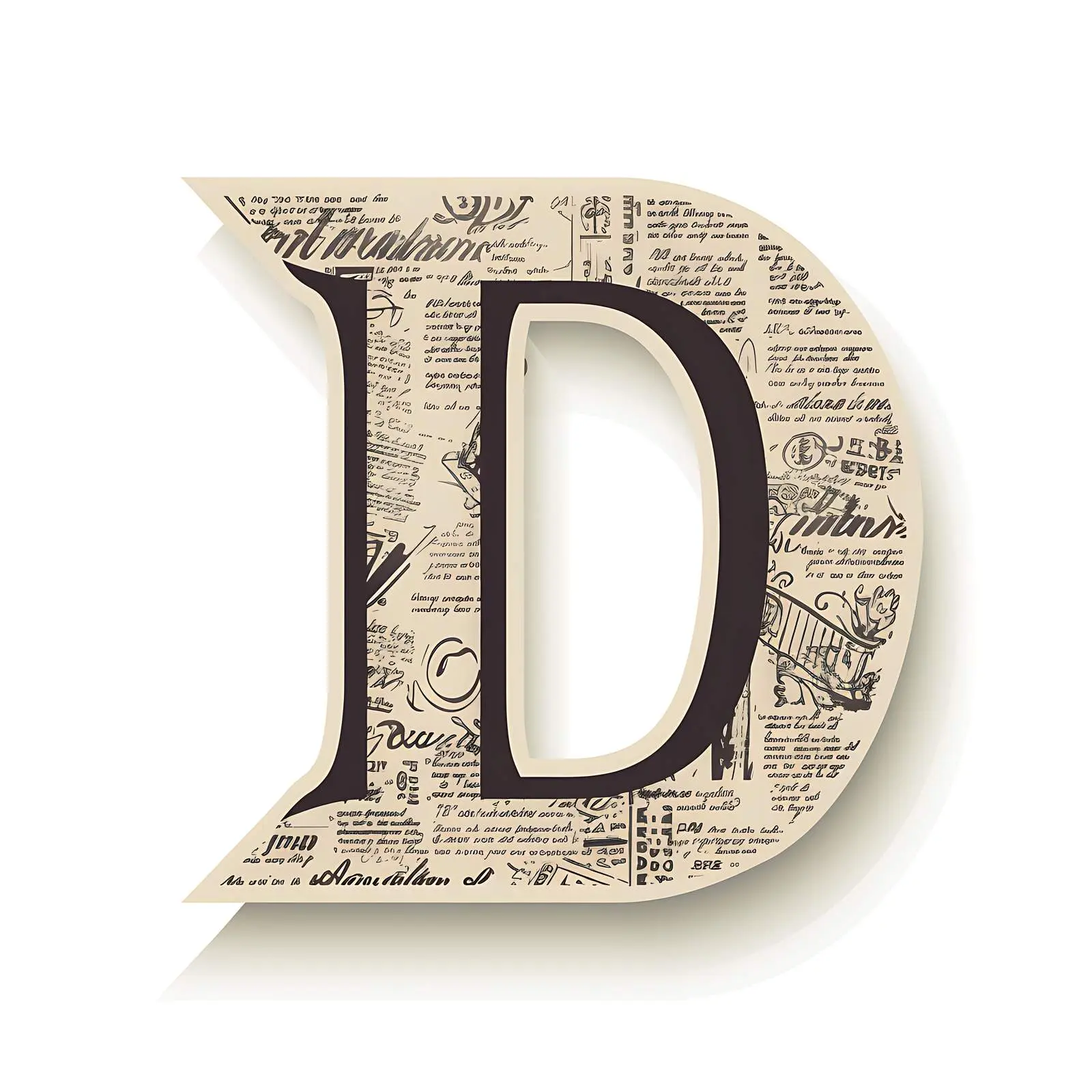 Textured Paper with Newspaper Pattern and Shapes — free download from Dotvec