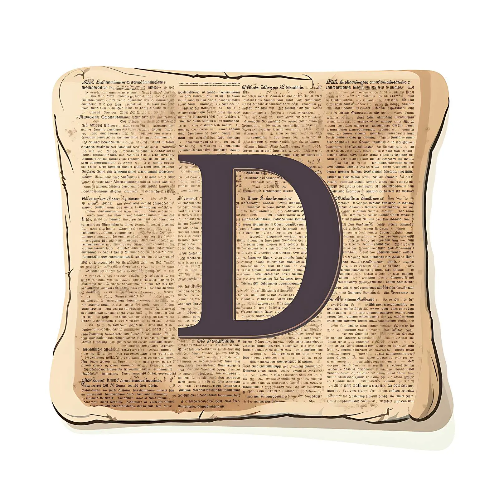 Textured Paper with Newspaper Pattern and Shapes — free download from Dotvec