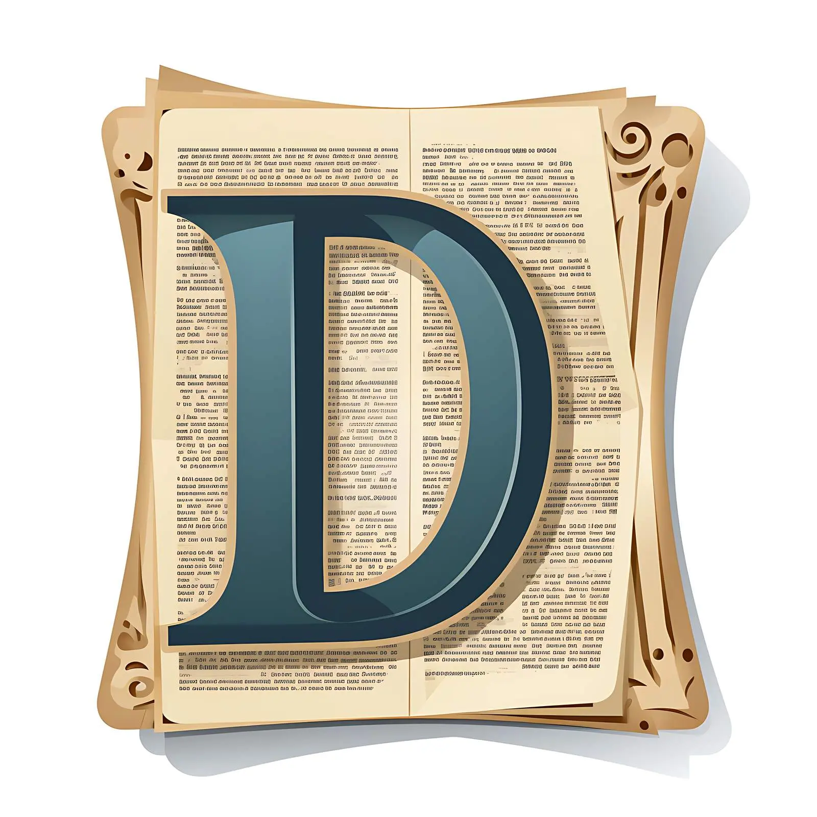 Abstract Paper with Newspaper Pattern and Shapes — free download from Dotvec