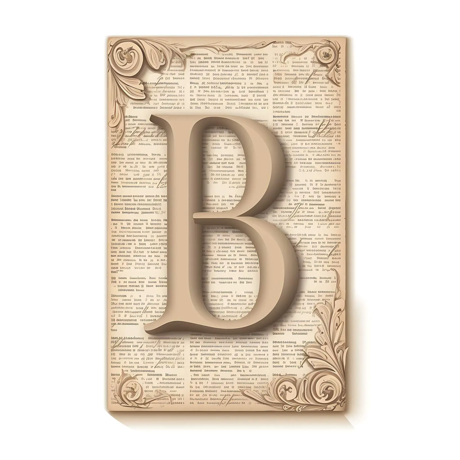 Patterned Paper with Newspaper Design and Shapes — free download from Dotvec