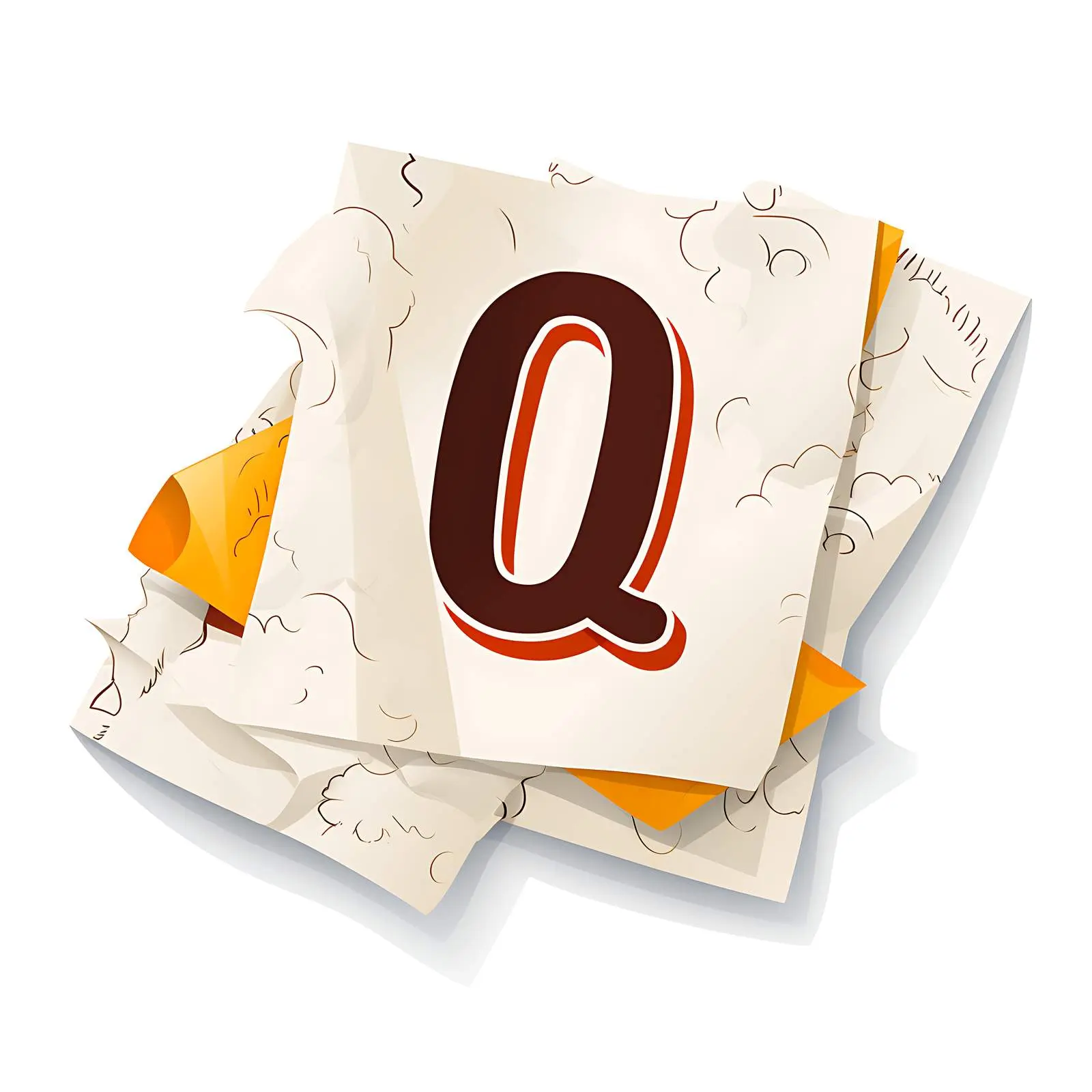 Textured Paper with Newspaper Pattern and Shapes — free download from Dotvec