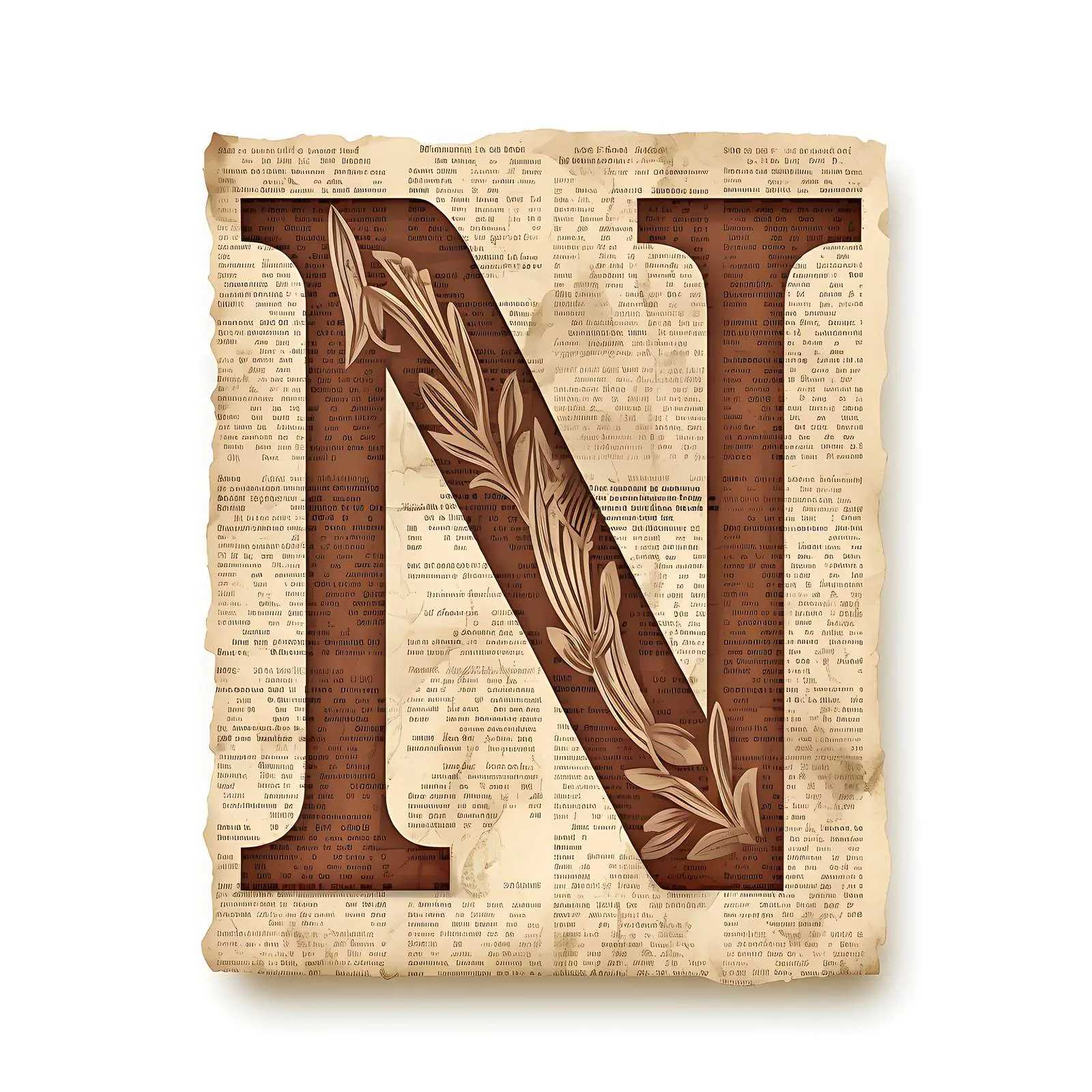 Textured Paper with Newspaper Pattern and Shapes — free download from Dotvec